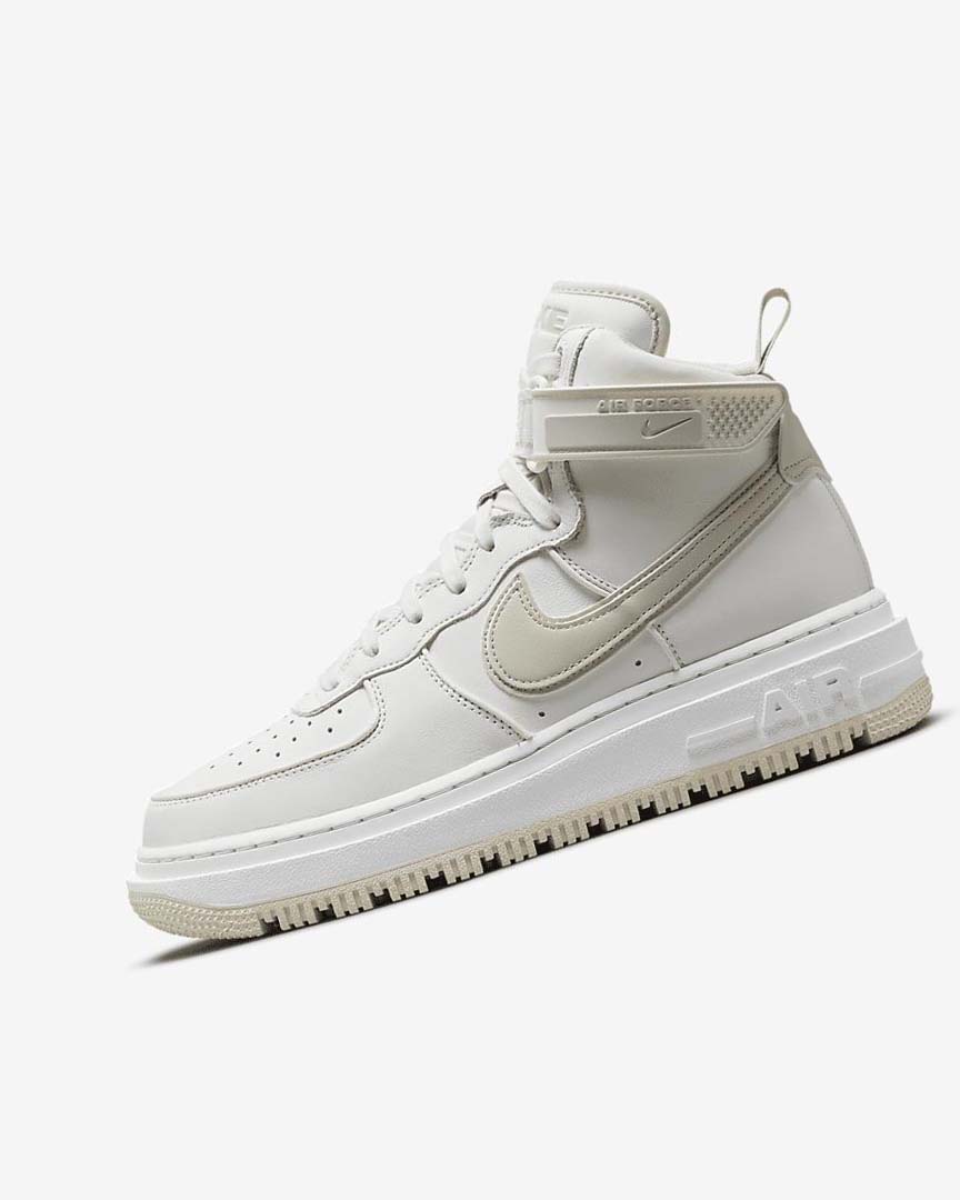 Botas Nike Air Force 1 Hombre Blancas Blancas Beige Claro | AR2958