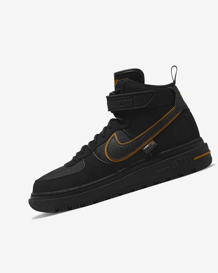 Botas Nike Air Force 1 Hombre Negras Marrones Doradas Negras | AR2340