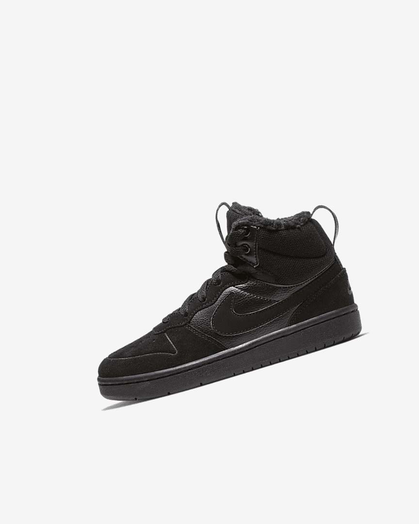 Botas Nike Court Borough Mid 2 Niña Negras Negras Negras | AR2531