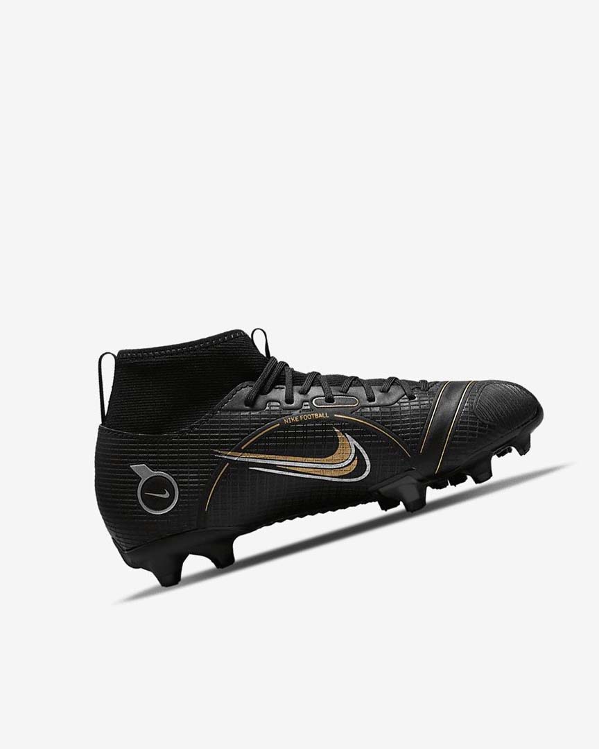 Botas de Futbol Nike Jr. Mercurial Superfly 8 Academy MG Niño Negras Metal Plateadas Gris Metal Doradas | AR2461