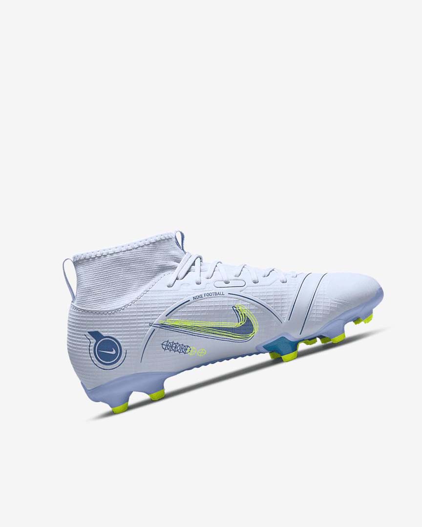 Botas de Futbol Nike Jr. Mercurial Superfly 8 Academy MG Niño Gris Azules Claro Azules Azules | AR3020