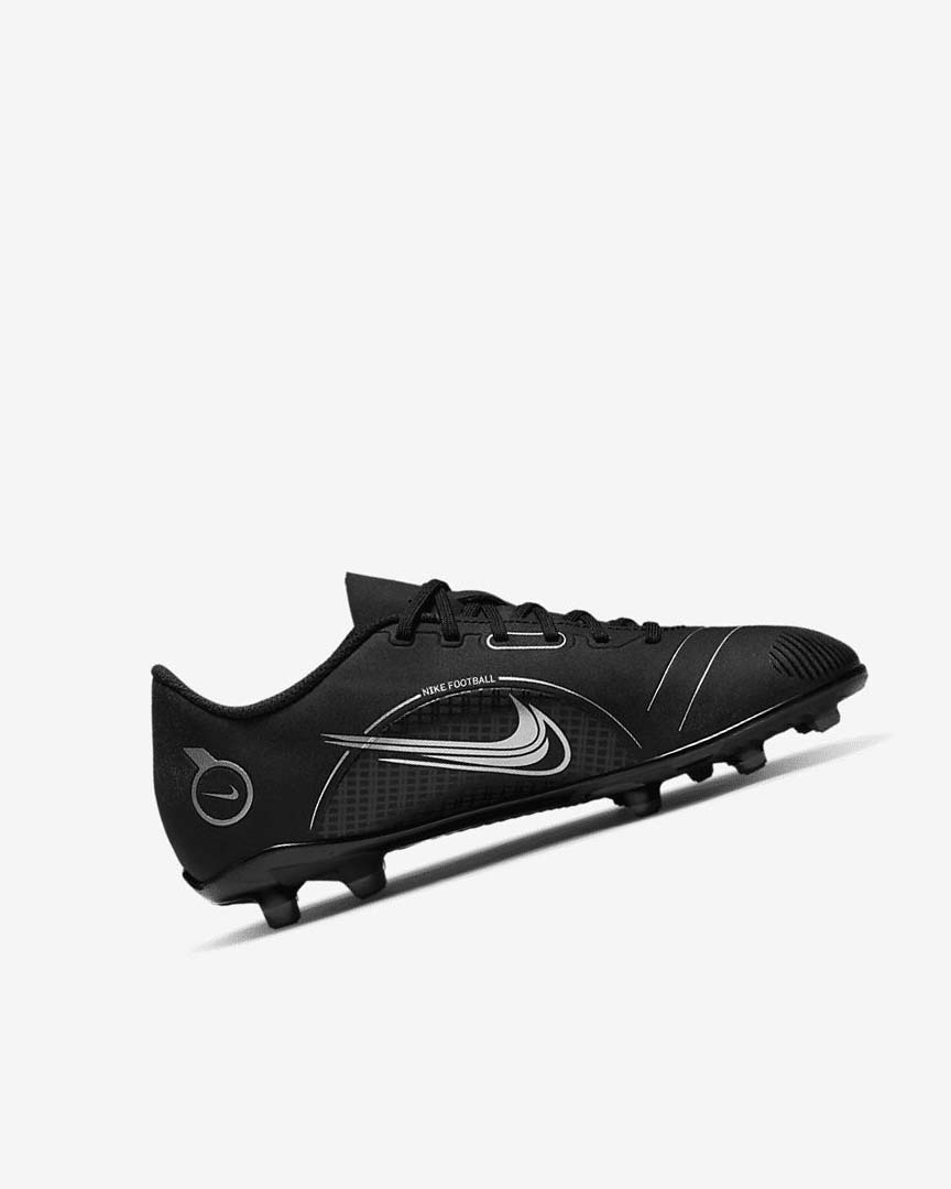 Botas de Futbol Nike Jr. Mercurial Vapor 14 Club MG Niño Negras Gris Metal Plateadas | AR1200