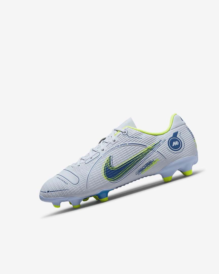 Botas de Futbol Nike Jr. Mercurial Vapor 14 Academy MG Niño Gris Azules Claro Azules Azules | AR2753