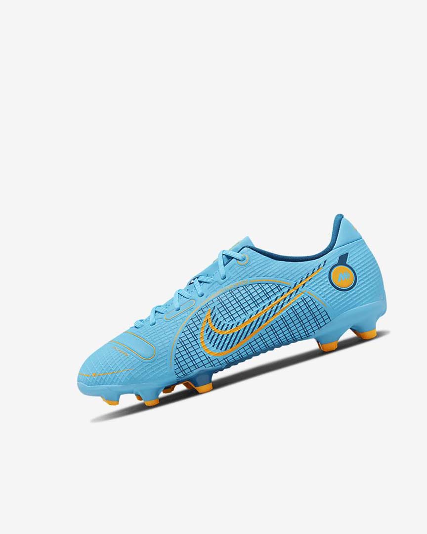 Botas de Futbol Nike Jr. Mercurial Vapor 14 Academy MG Niña Azules Naranjas | AR3187