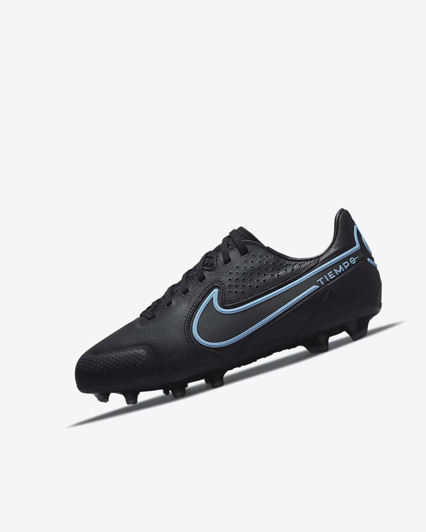 Botas de Futbol Nike Jr. Tiempo Legend 9 Pro FG Niña Negras Gris Negras | AR1121