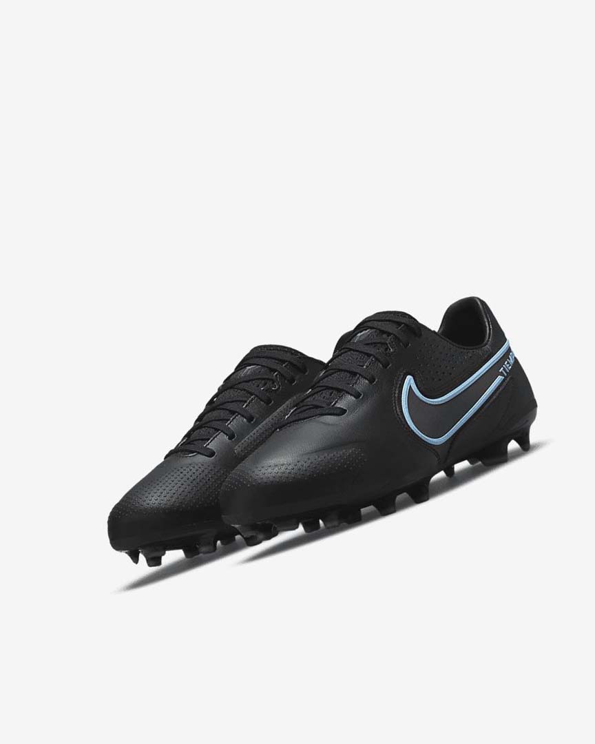 Botas de Futbol Nike Jr. Tiempo Legend 9 Pro FG Niño Negras Gris Negras | AR2617