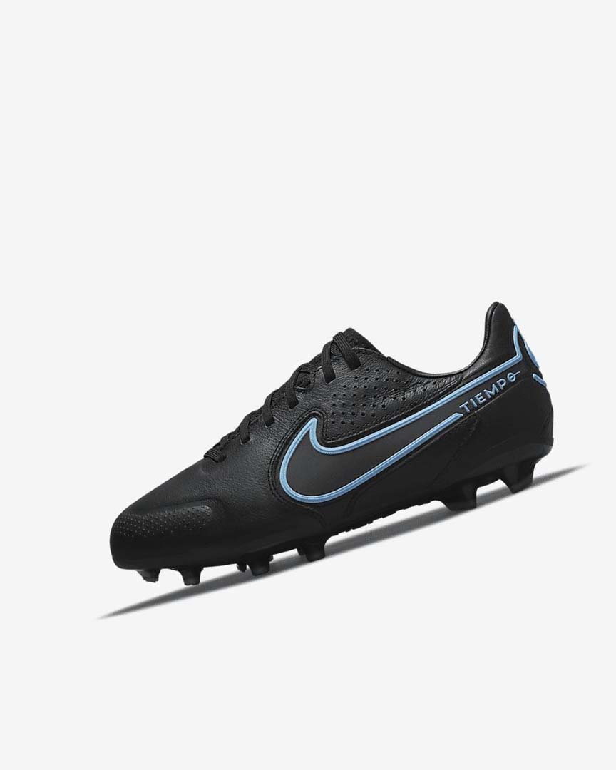 Botas de Futbol Nike Jr. Tiempo Legend 9 Pro FG Niño Negras Gris Negras | AR2617