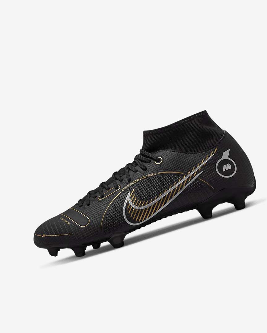 Botas de Futbol Nike Mercurial Superfly 8 Academy MG Mujer Negras Metal Plateadas Gris Metal Doradas | AR2259