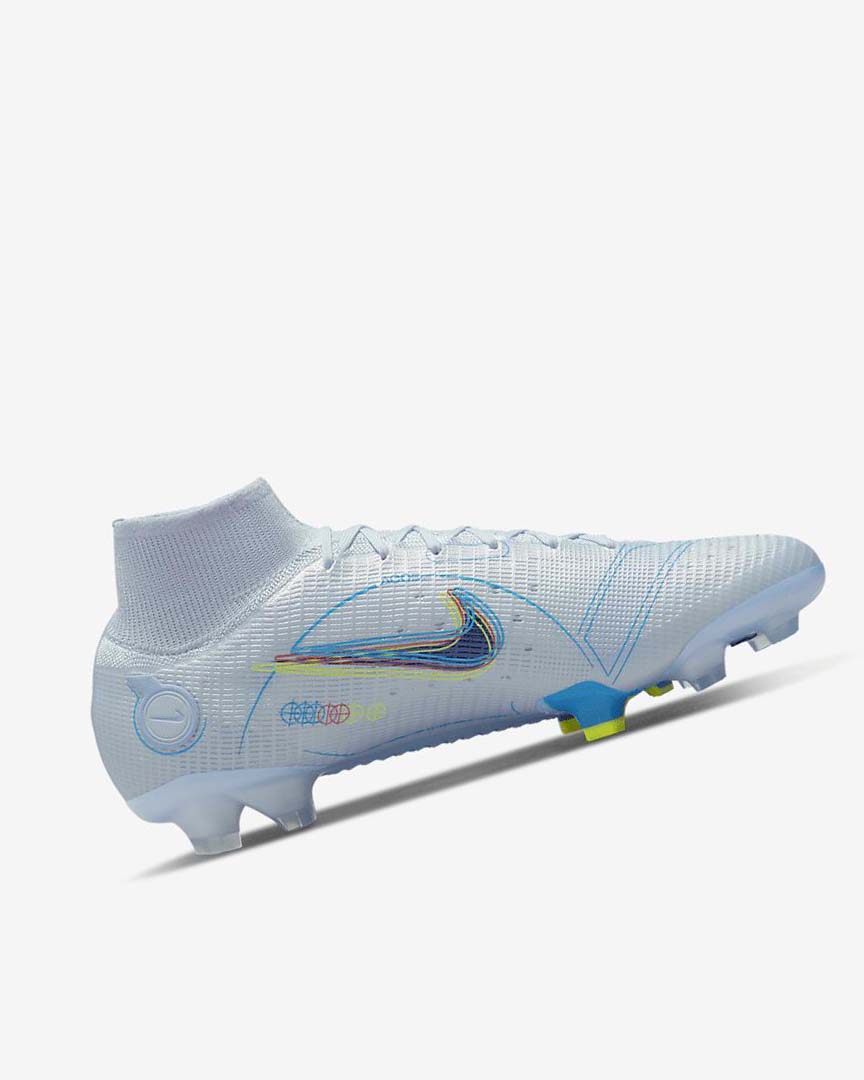 Botas de Futbol Nike Mercurial Superfly 8 Elite FG Mujer Gris Azules Claro Azules Azules | AR2415