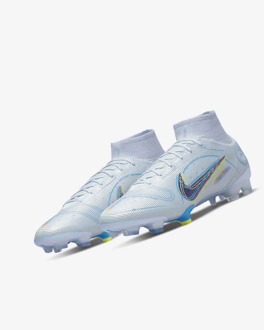 Botas de Futbol Nike Mercurial Superfly 8 Elite FG Mujer Gris Azules Claro Azules Azules | AR2415