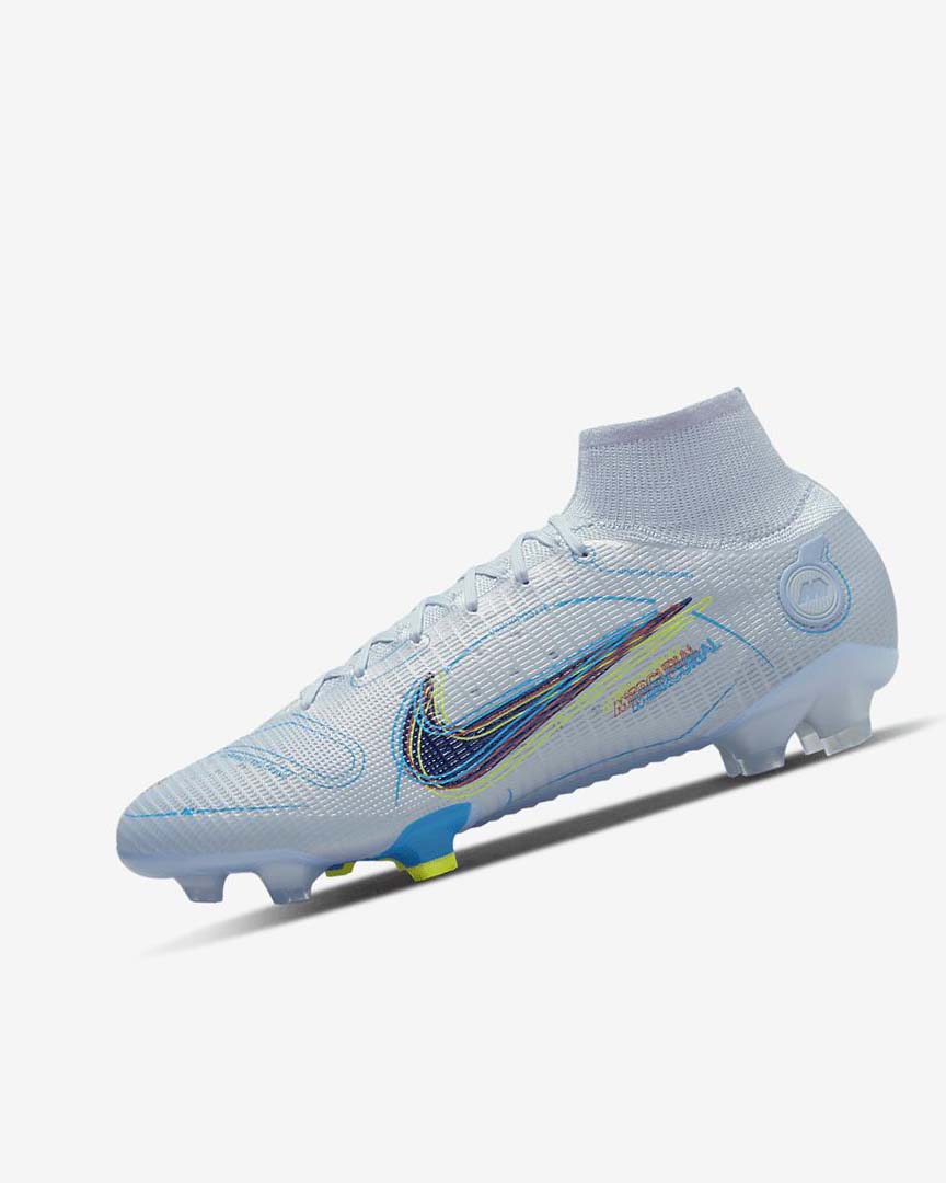 Botas de Futbol Nike Mercurial Superfly 8 Elite FG Mujer Gris Azules Claro Azules Azules | AR2415