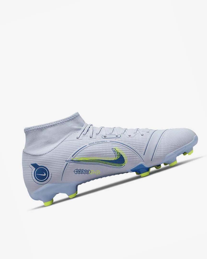 Botas de Futbol Nike Mercurial Superfly 8 Academy MG Hombre Gris Azules Claro Azules Oscuro | AR3088