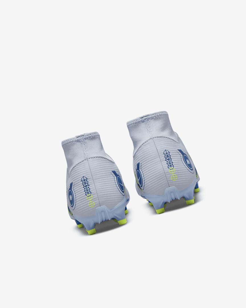 Botas de Futbol Nike Mercurial Superfly 8 Academy MG Mujer Gris Azules Claro Azules Oscuro | AR3150