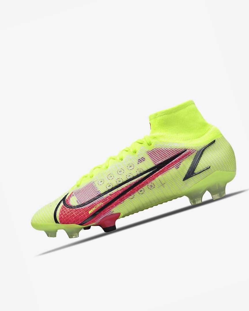 Botas de Futbol Nike Mercurial Superfly 8 Elite FG Hombre Negras Rojas Claro | AR5115