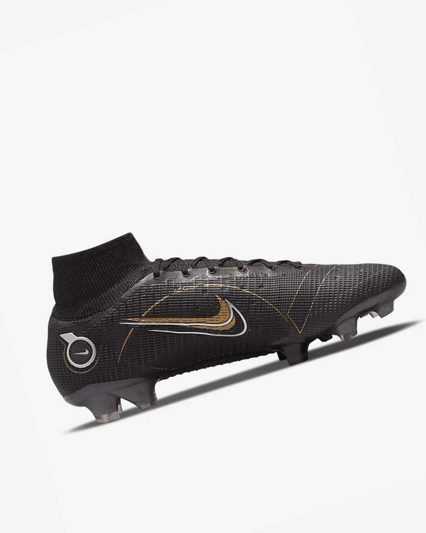 Botas de Futbol Nike Mercurial Superfly 8 Elite FG Hombre Negras Metal Plateadas Gris Metal Doradas | AR5120