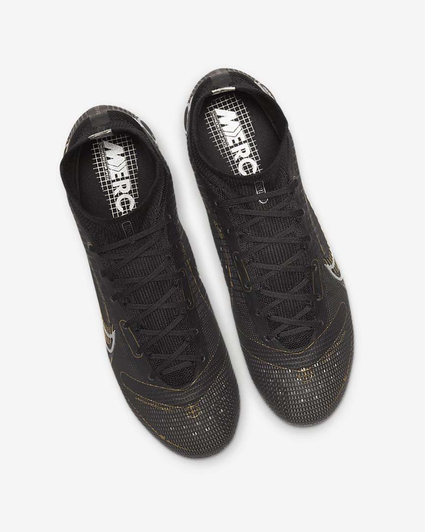 Botas de Futbol Nike Mercurial Superfly 8 Elite FG Mujer Negras Metal Plateadas Gris Metal Doradas | AR5377