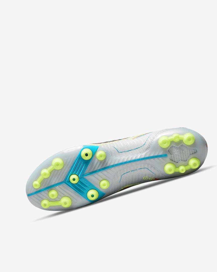 Botas de Futbol Nike Mercurial Vapor 14 Elite AG Mujer Gris Azules Claro Naranjas Azules | AR2257