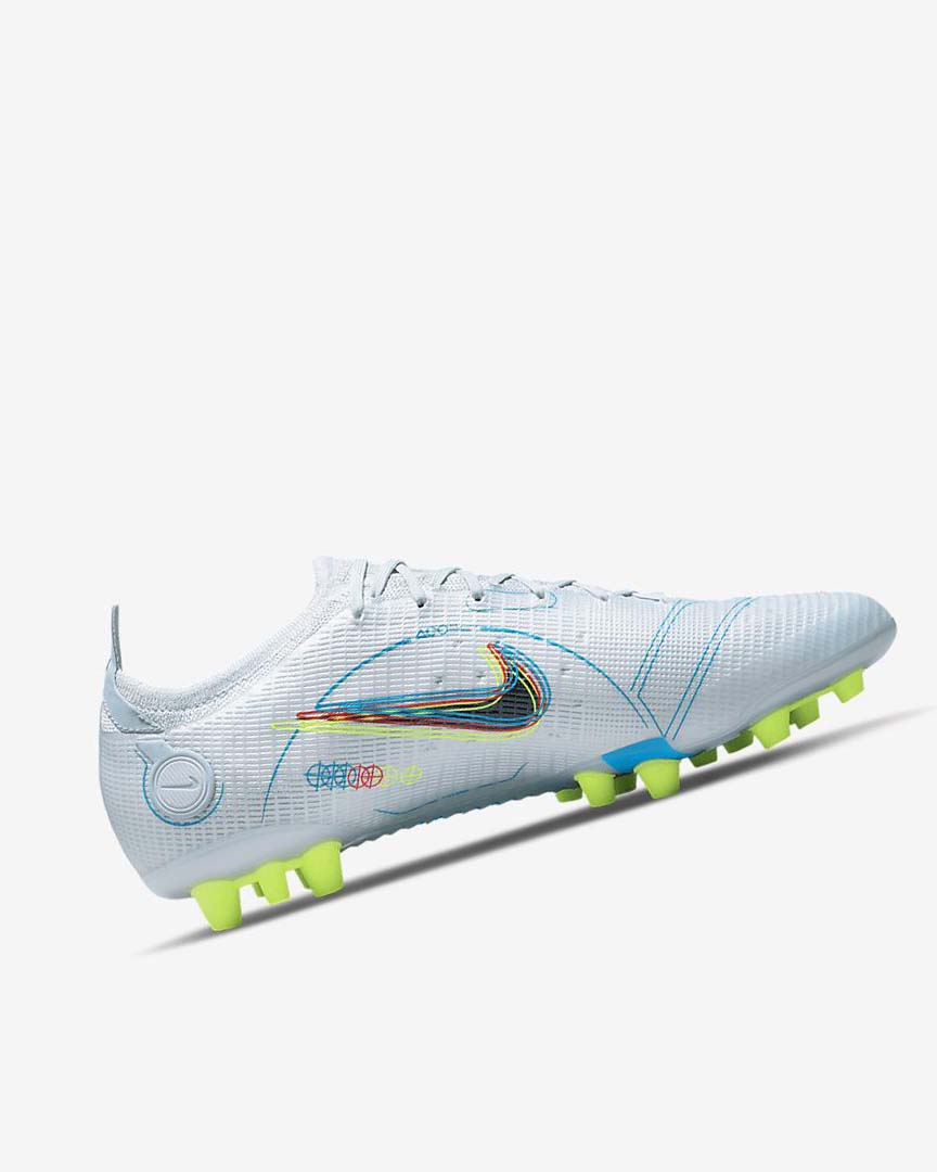 Botas de Futbol Nike Mercurial Vapor 14 Elite AG Mujer Gris Azules Claro Naranjas Azules | AR2257