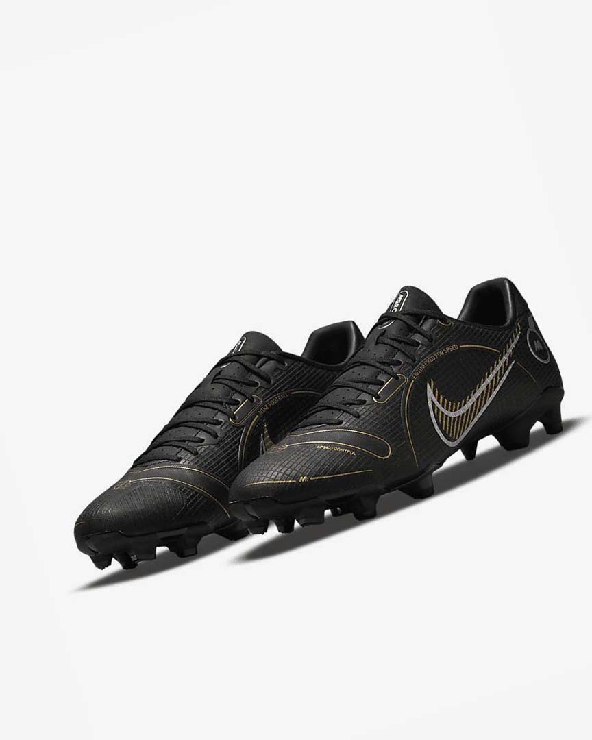 Botas de Futbol Nike Mercurial Vapor 14 Academy MG Hombre Negras Metal Plateadas Gris Metal Doradas | AR2260