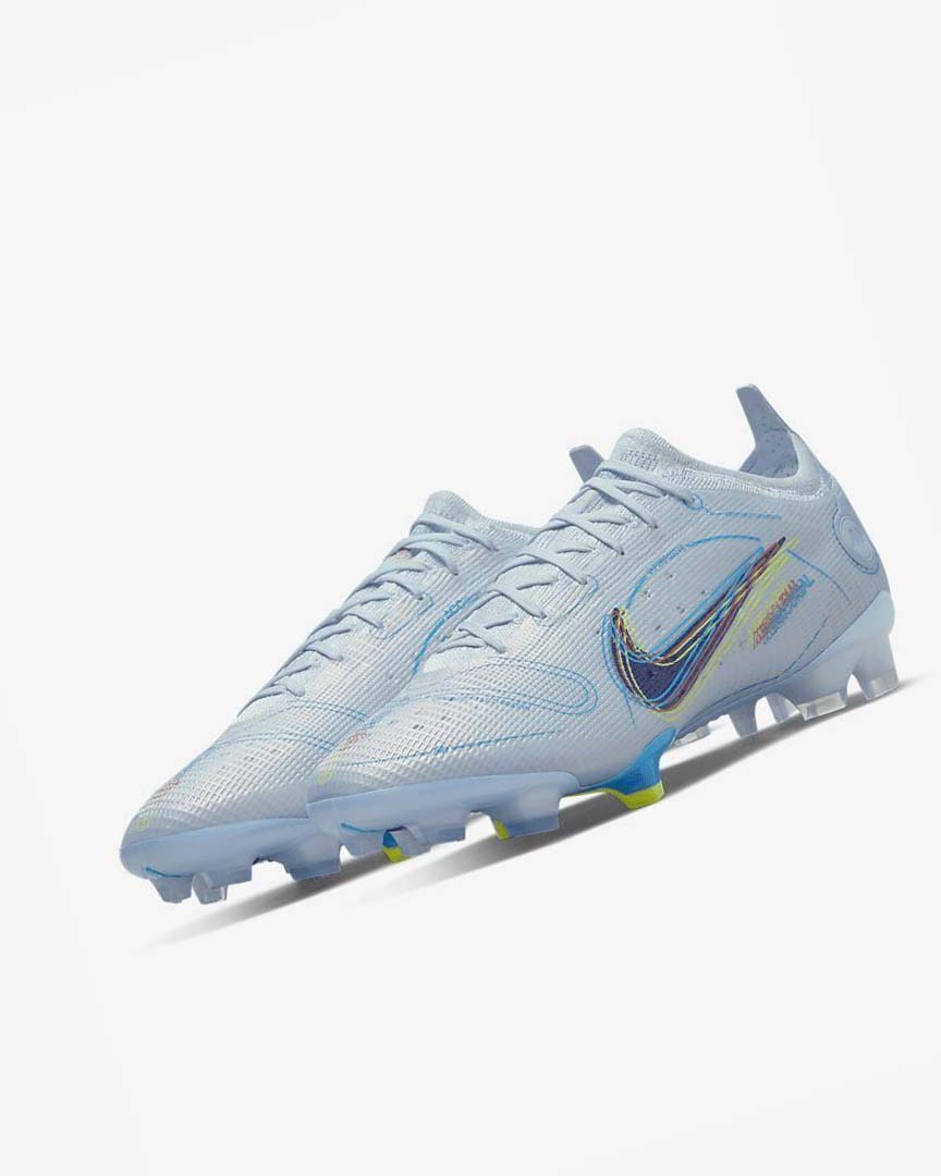 Botas de Futbol Nike Mercurial Vapor 14 Elite FG Hombre Gris Azules Claro Azules Azules | AR2369