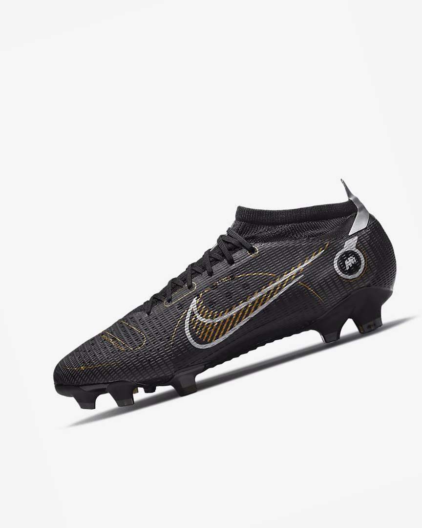 Botas de Futbol Nike Mercurial Vapor 14 Pro FG Hombre Negras Metal Plateadas Gris Metal Doradas | AR2384