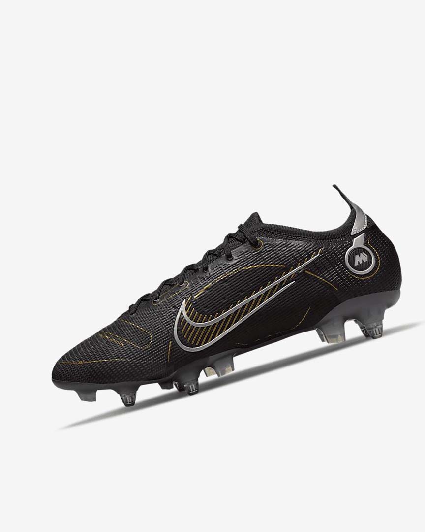 Botas de Futbol Nike Mercurial Vapor 14 Elite SG-PRO Anti-Clog Traction Mujer Negras Metal Plateadas Gris Metal Doradas | AR2795