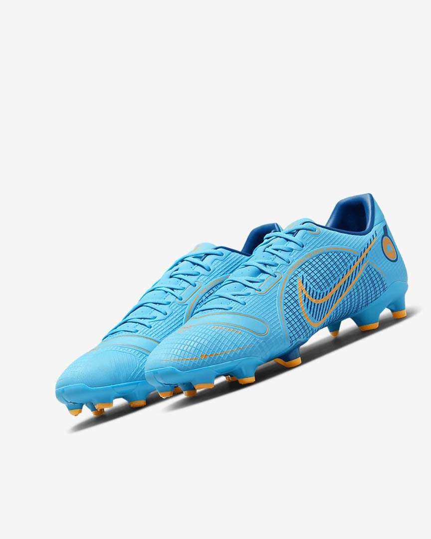 Botas de Futbol Nike Mercurial Vapor 14 Academy MG Mujer Azules Naranjas | AR3073