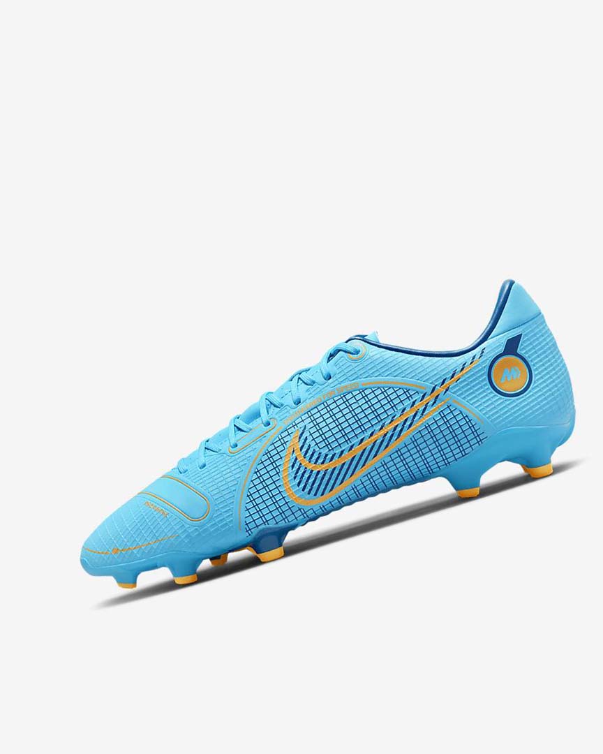 Botas de Futbol Nike Mercurial Vapor 14 Academy MG Mujer Azules Naranjas | AR3073