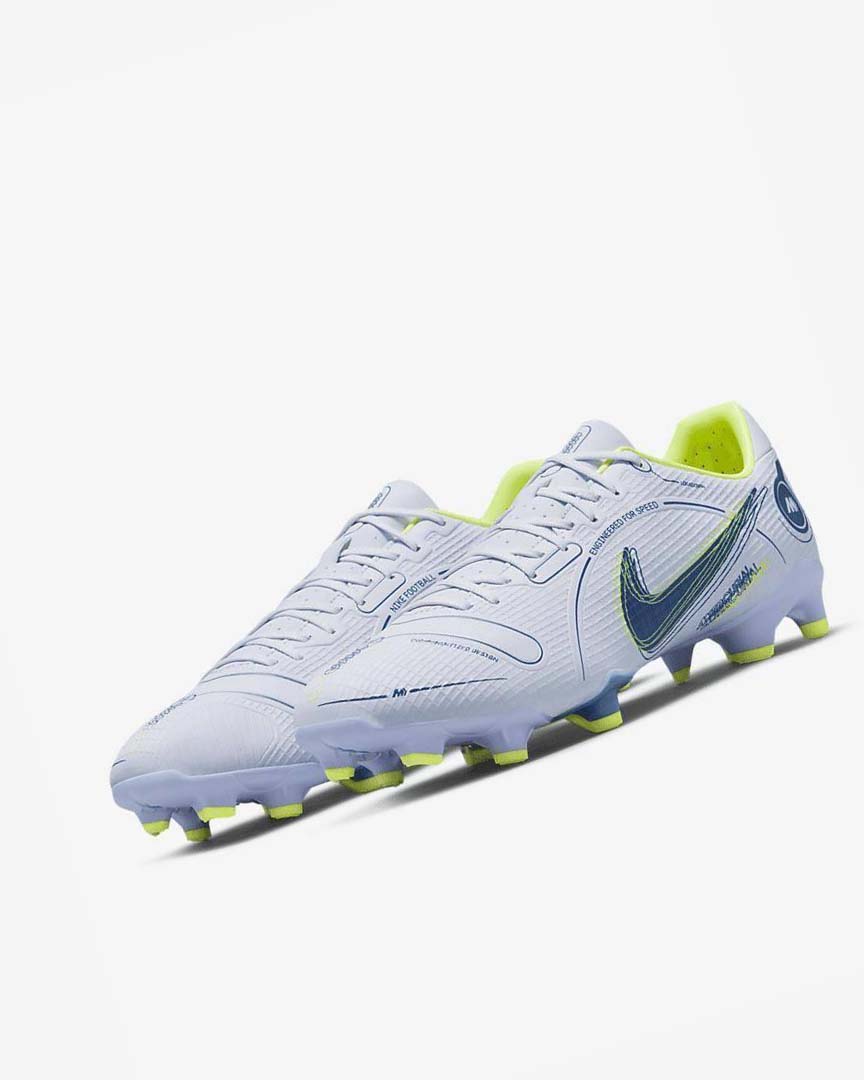 Botas de Futbol Nike Mercurial Vapor 14 Academy MG Hombre Gris Azules Claro Azules Azules | AR4503