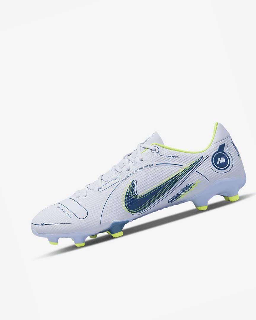 Botas de Futbol Nike Mercurial Vapor 14 Academy MG Hombre Gris Azules Claro Azules Azules | AR4503