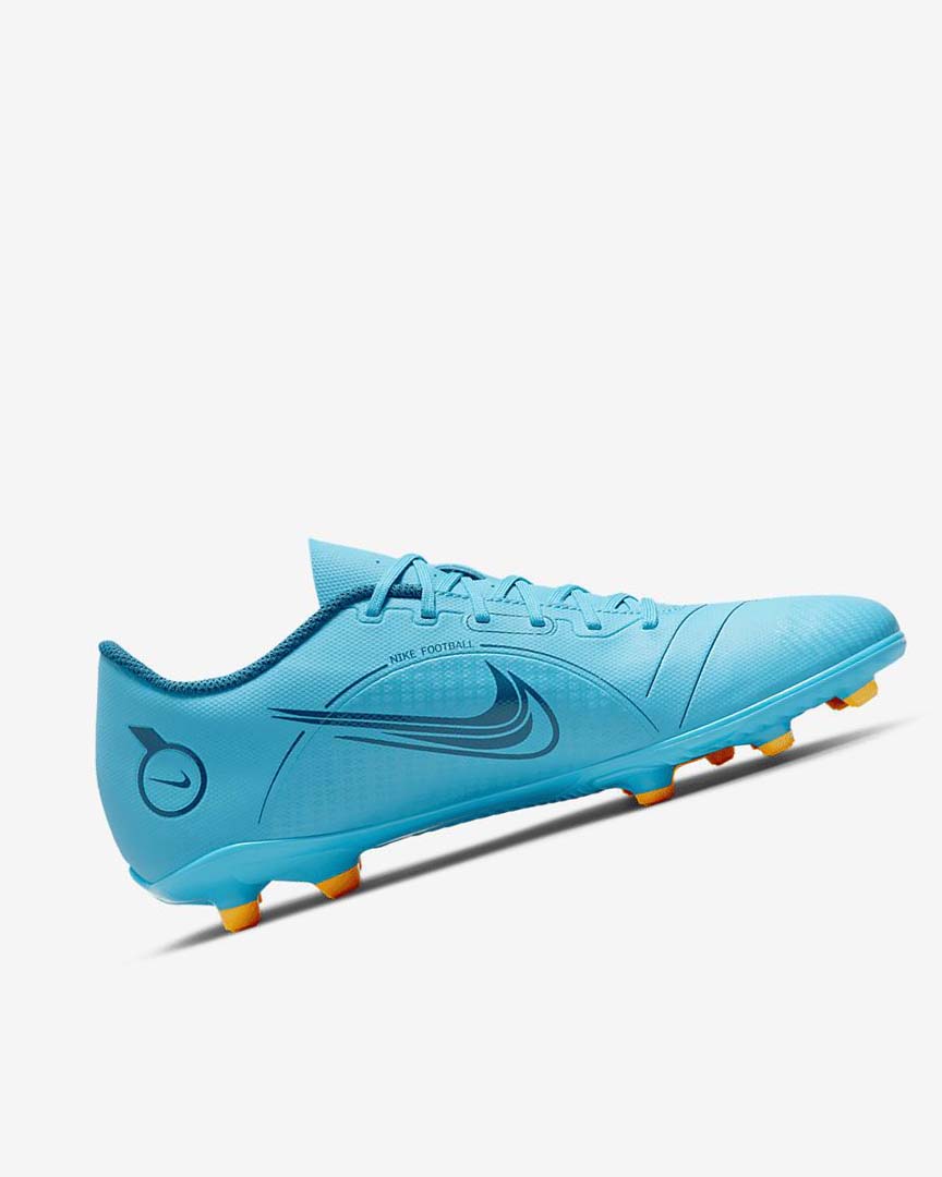 Botas de Futbol Nike Mercurial Vapor 14 Club MG Mujer Azules Naranjas | AR4555