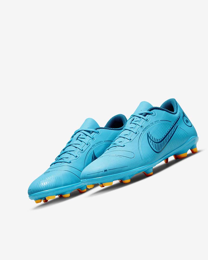 Botas de Futbol Nike Mercurial Vapor 14 Club MG Mujer Azules Naranjas | AR4555