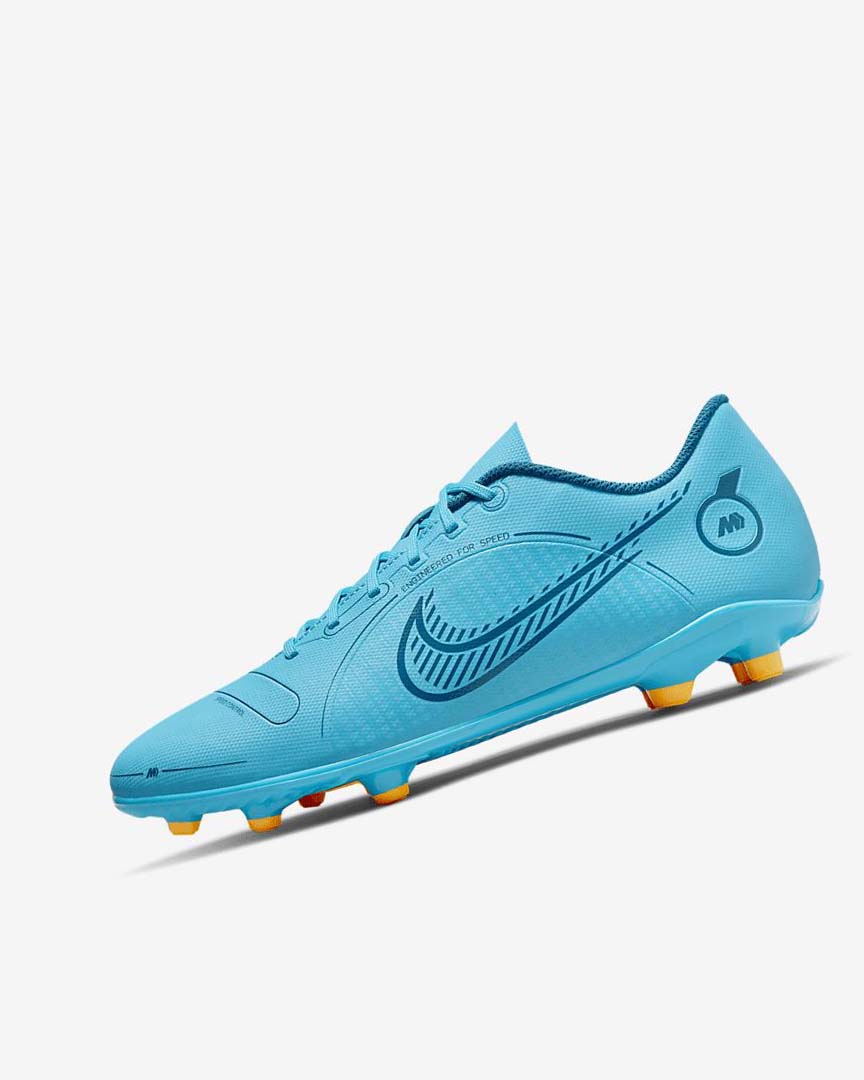 Botas de Futbol Nike Mercurial Vapor 14 Club MG Mujer Azules Naranjas | AR4555