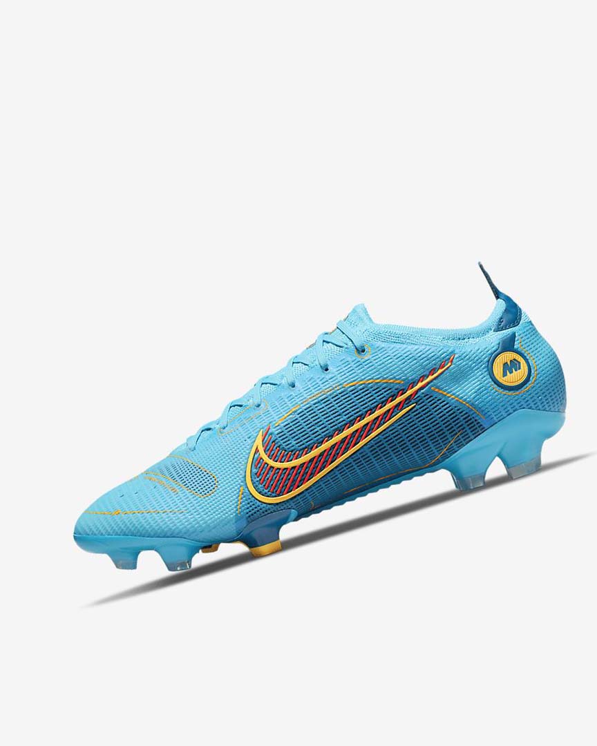 Botas de Futbol Nike Mercurial Vapor 14 Elite FG Mujer Azules Naranjas | AR5100