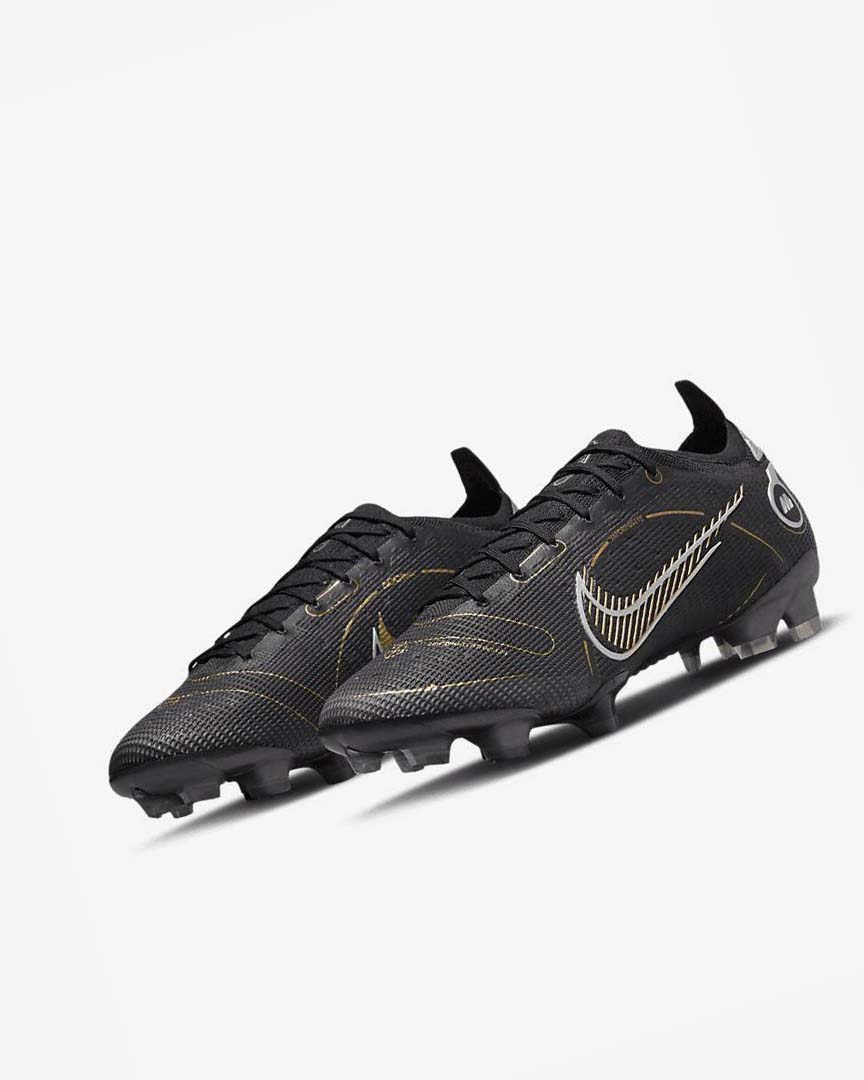 Botas de Futbol Nike Mercurial Vapor 14 Elite FG Hombre Negras Metal Plateadas Gris Metal Doradas | AR5477