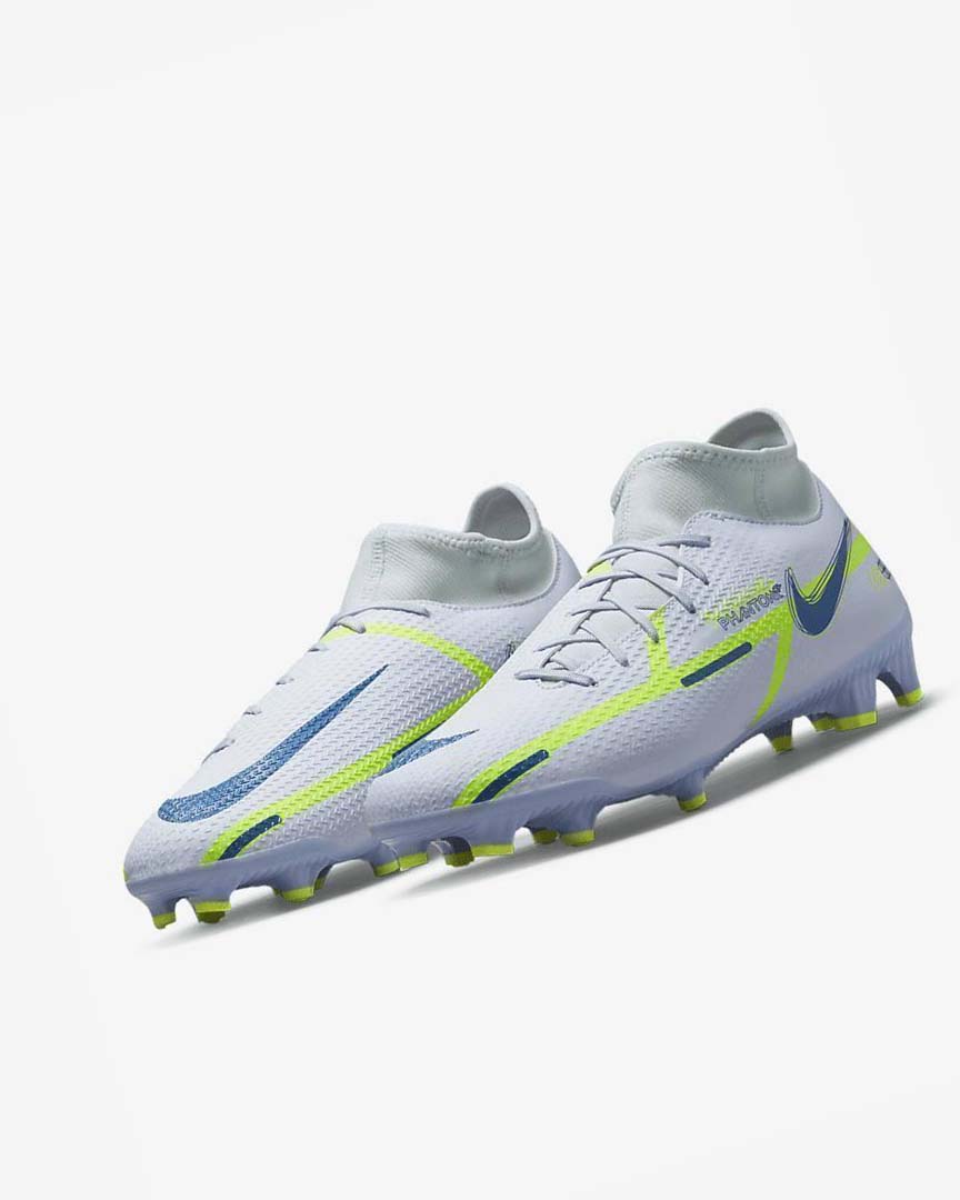 Botas de Futbol Nike Phantom GT2 Academy Dynamic Fit MG Hombre Gris Azules Claro Azules Oscuro | AR2243