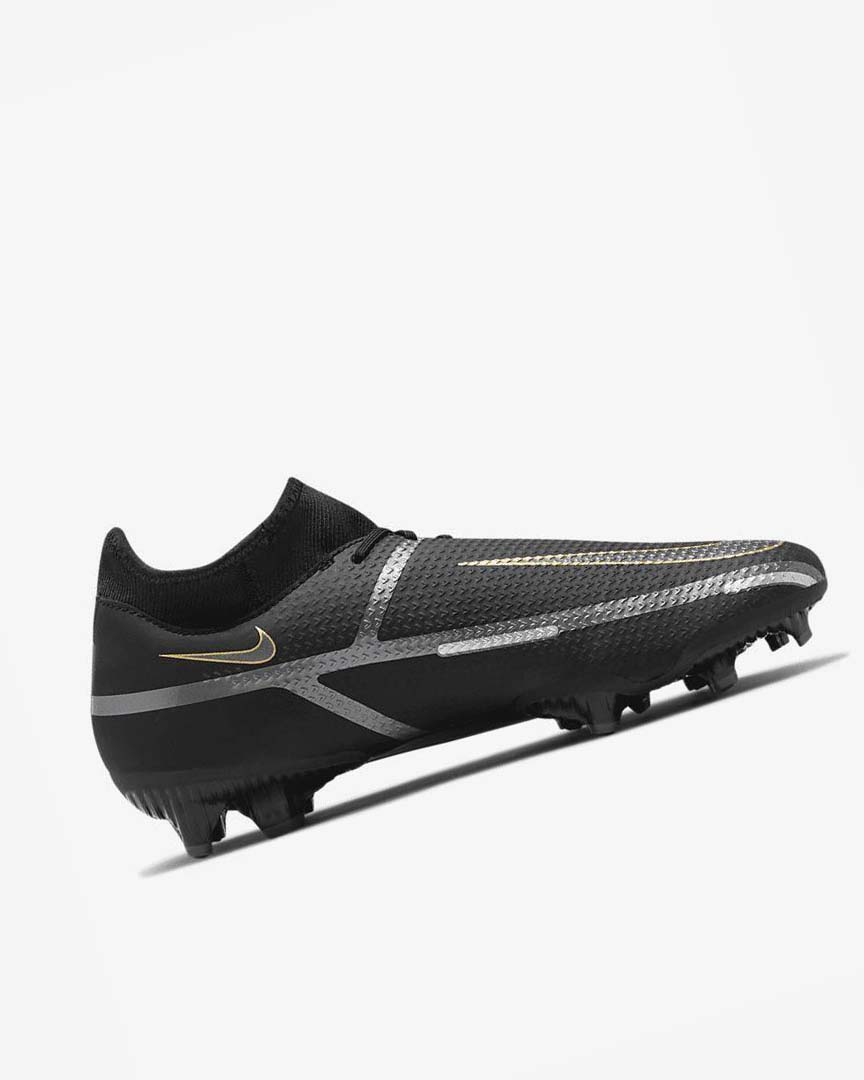 Botas de Futbol Nike Phantom GT2 Academy Dynamic Fit MG Hombre Negras Metal Doradas Gris Oscuro Metal Gris Oscuro | AR4598