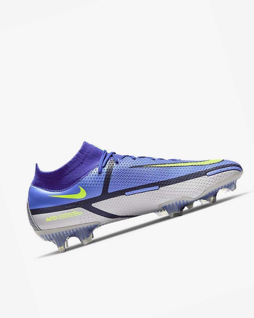 Botas de Futbol Nike Phantom GT2 Dynamic Fit Elite FG Hombre Azules Gris Azules | AR2229