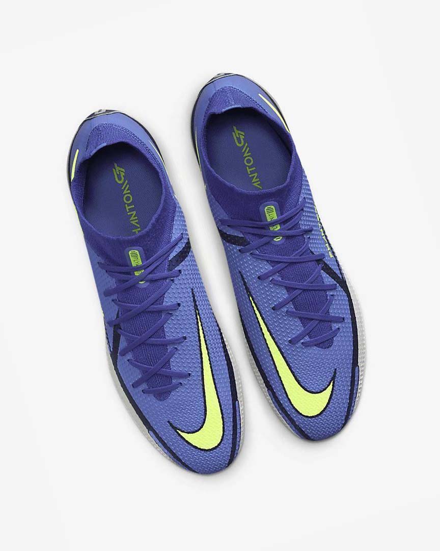 Botas de Futbol Nike Phantom GT2 Dynamic Fit Elite FG Hombre Azules Gris Azules | AR2229