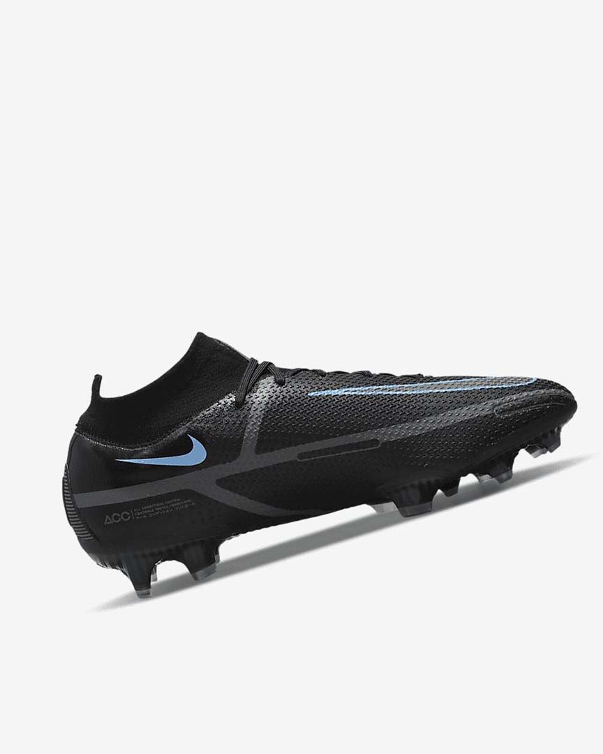 Botas de Futbol Nike Phantom GT2 Dynamic Fit Elite FG Mujer Negras Gris Negras | AR2669