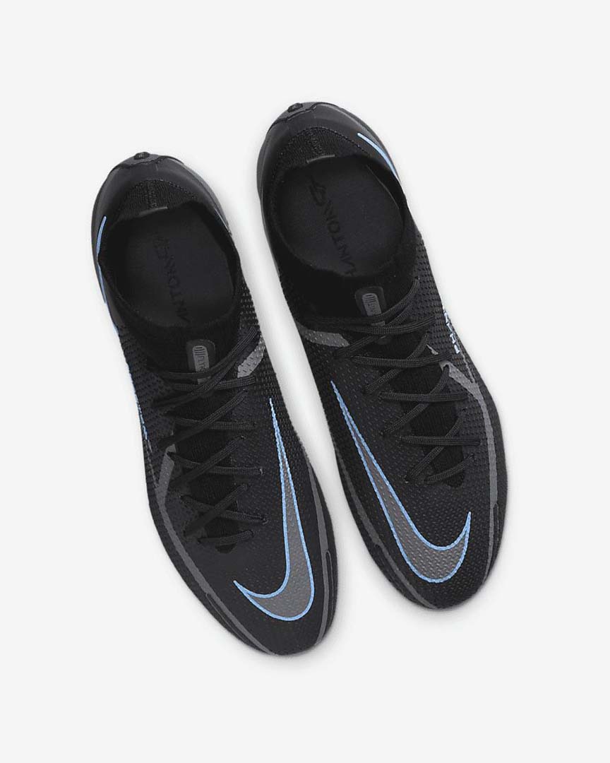 Botas de Futbol Nike Phantom GT2 Dynamic Fit Elite FG Mujer Negras Gris Negras | AR2669