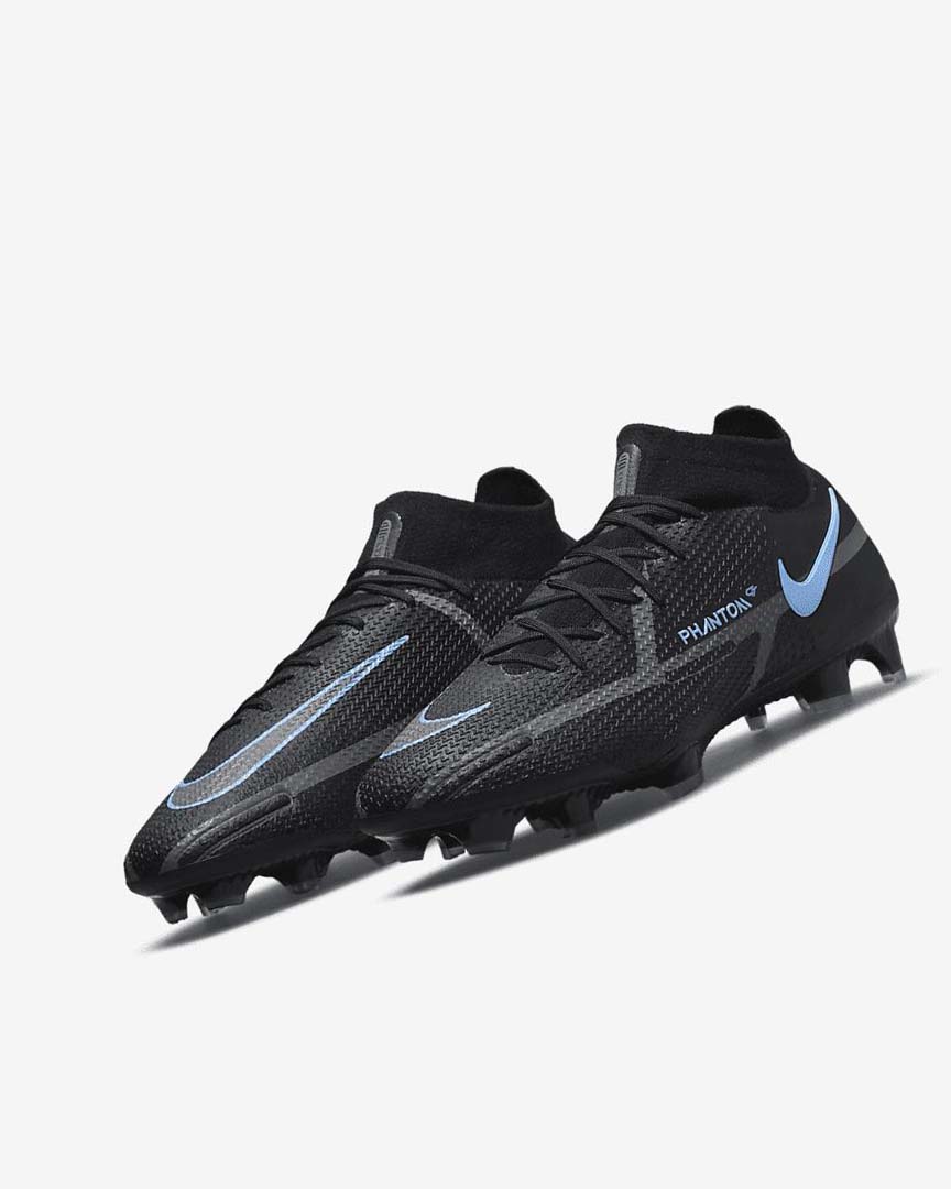 Botas de Futbol Nike Phantom GT2 Dynamic Fit Elite FG Mujer Negras Gris Negras | AR2669