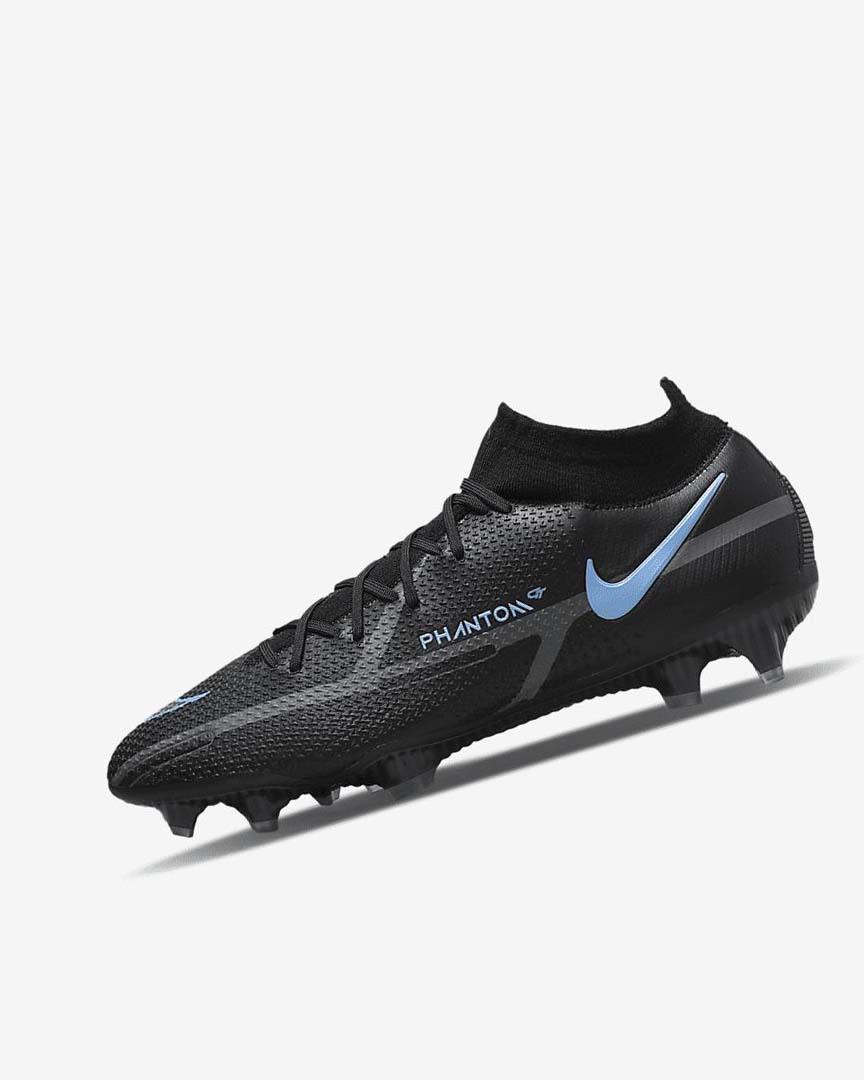 Botas de Futbol Nike Phantom GT2 Dynamic Fit Elite FG Mujer Negras Gris Negras | AR2669