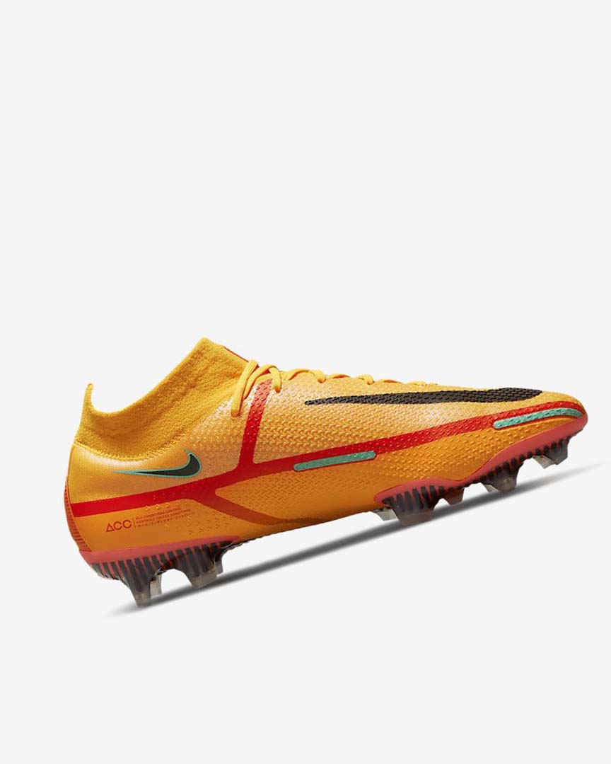 Botas de Futbol Nike Phantom GT2 Dynamic Fit Elite FG Mujer Naranjas Naranjas Rojas Claro Negras | AR3202