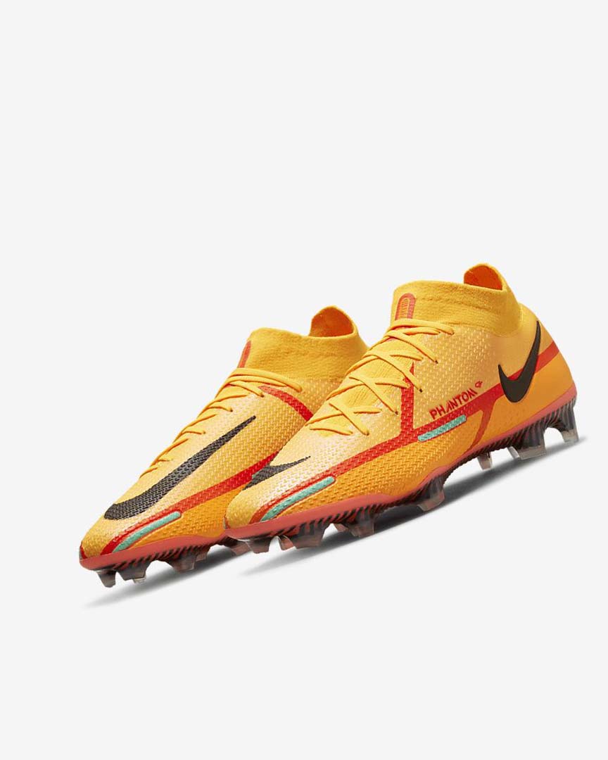 Botas de Futbol Nike Phantom GT2 Dynamic Fit Elite FG Mujer Naranjas Naranjas Rojas Claro Negras | AR3202