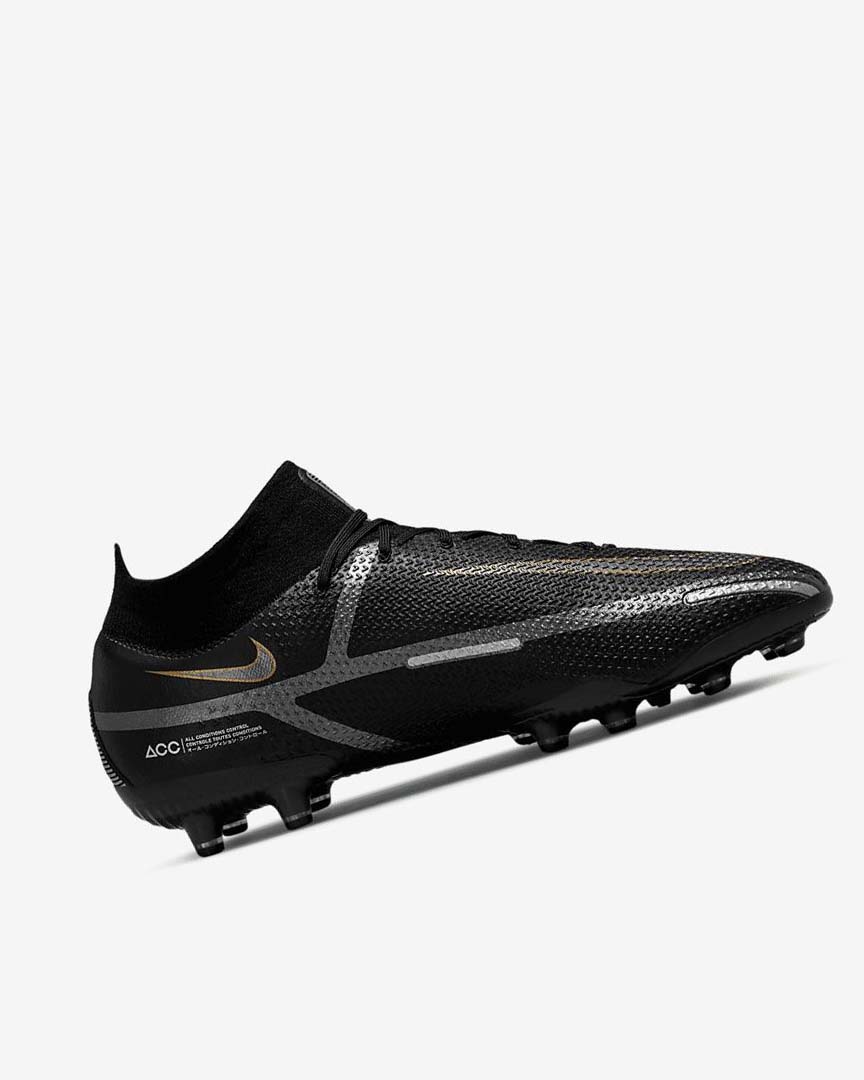 Botas de Futbol Nike Phantom GT2 Dynamic Fit Elite AG-Pro Mujer Negras Metal Doradas Metal Plateadas Metal Gris Oscuro | AR3220