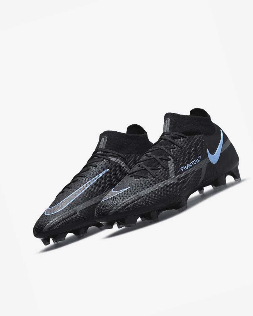 Botas de Futbol Nike Phantom GT2 Dynamic Fit Elite FG Hombre Negras Gris Negras | AR4643