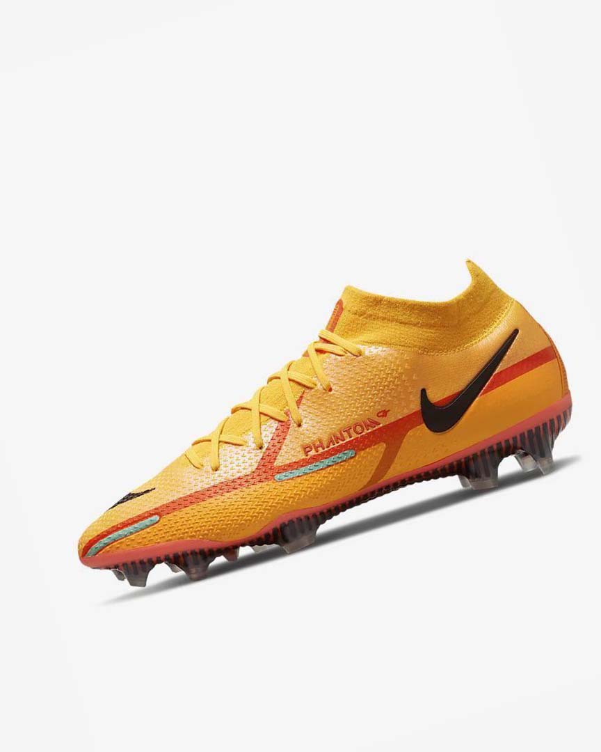 Botas de Futbol Nike Phantom GT2 Dynamic Fit Elite FG Hombre Naranjas Naranjas Rojas Claro Negras | AR4686