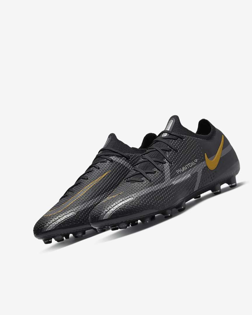 Botas de Futbol Nike Phantom GT2 Elite FG Mujer Negras Metal Doradas Metal Plateadas Metal Gris Oscuro | AR2338