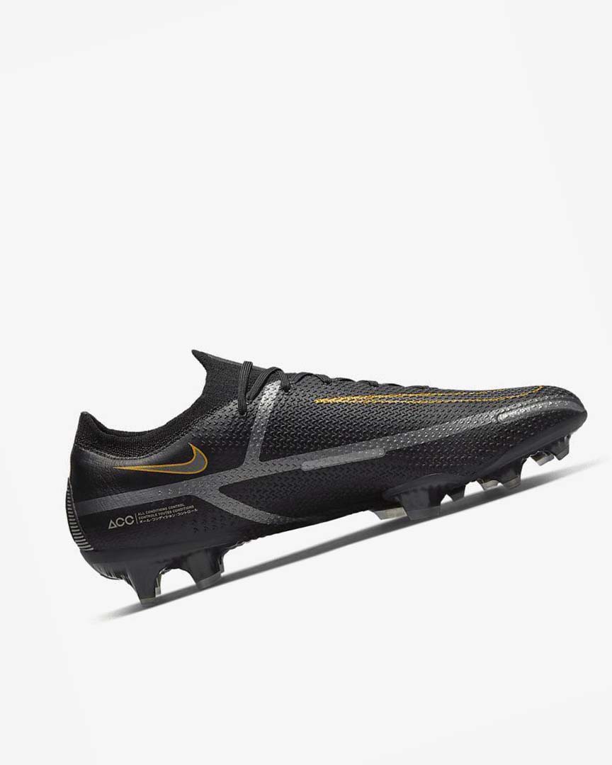 Botas de Futbol Nike Phantom GT2 Elite FG Hombre Negras Metal Doradas Metal Plateadas Metal Gris Oscuro | AR4634